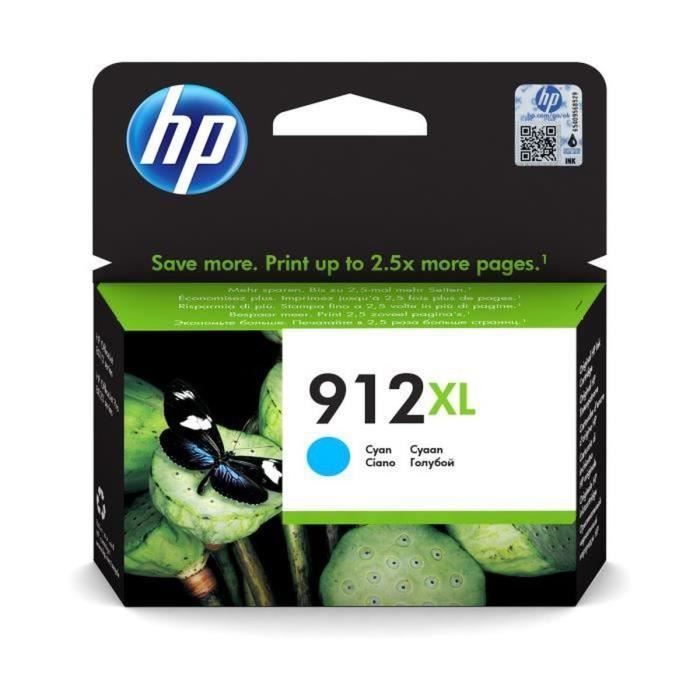 Image of Cartuccia a getto Inkjet HP 912XL - Ciano - Inkjet - Alta resa - 825 pagine