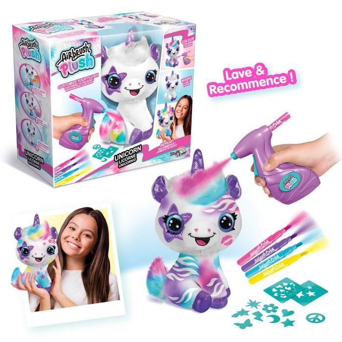 Image of CANAL TOYS - Style 4 ever - Il mio unicorno di peluche da personalizzare - Peluche Spray Art - OFG 228