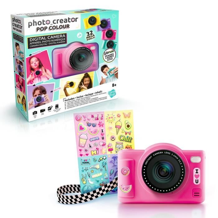 Image of Canal Toys - Photo Creator -Fotocamera digitale pop colore rosa- Con scheda SD da 32 GB inclusa