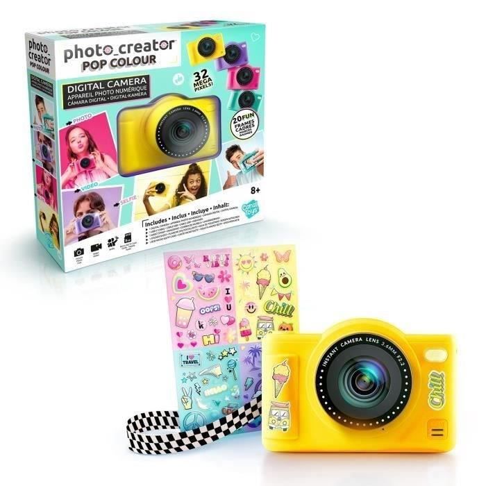 Image of Canal Toys - Photo Creator - Fotocamera digitale pop colore giallo - Con scheda SD da 32 GB inclusa