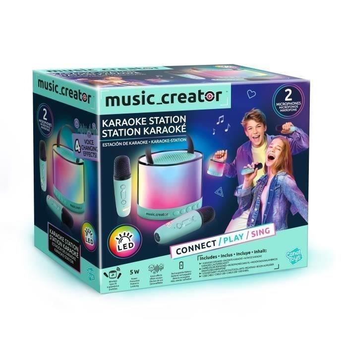 Image of Canal Toys - Music Creator - Mini Stazione Karaoke - Altoparlante illuminato con 2 microfoni wireless - INF 044