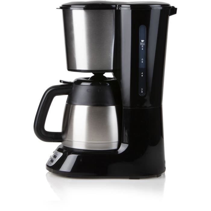 Image of Caffettiera a filtro - DOMO - DO709K - 1000 W - 1 L - 8 tazze - Schermo LCD - Timer 24 ore - Acciaio inossidabile