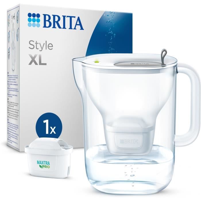 Image of Brita Carafe Filtering Style XL grigio (3.6L) includeva 1 cartuccia per filtro All-in 1 Maxtra Pro