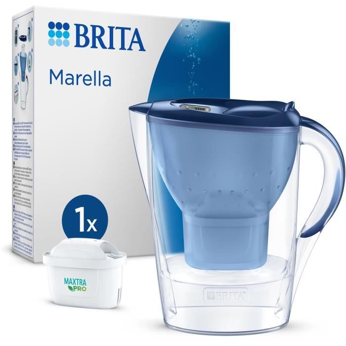 Image of Brita Carafe Filter Marella Bleue (2.4L) includeva 1 cartuccia All-in-1 Maxtra Pro