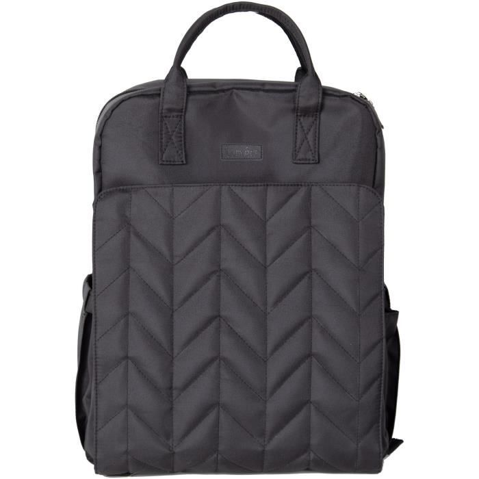Image of Borsa fasciatoio - TINEO - Forma a zaino - Trapuntata - Nera