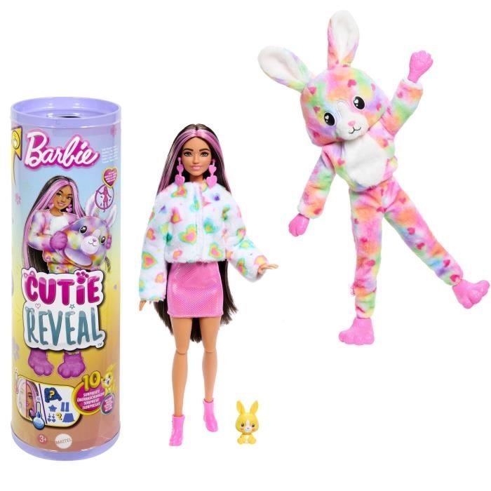 Barbie-Barbie Cutie Reveal-Coniglietto da sogno colorato con 10 sorprese HRK38