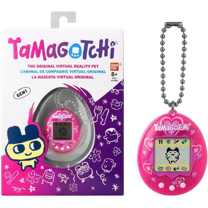 Image of BANDAI - Tamagotchi - Tamagotchi originale - Lots of love - animale elettronico virtuale con schermo a colori, 3 pulsanti e giochi - 42975