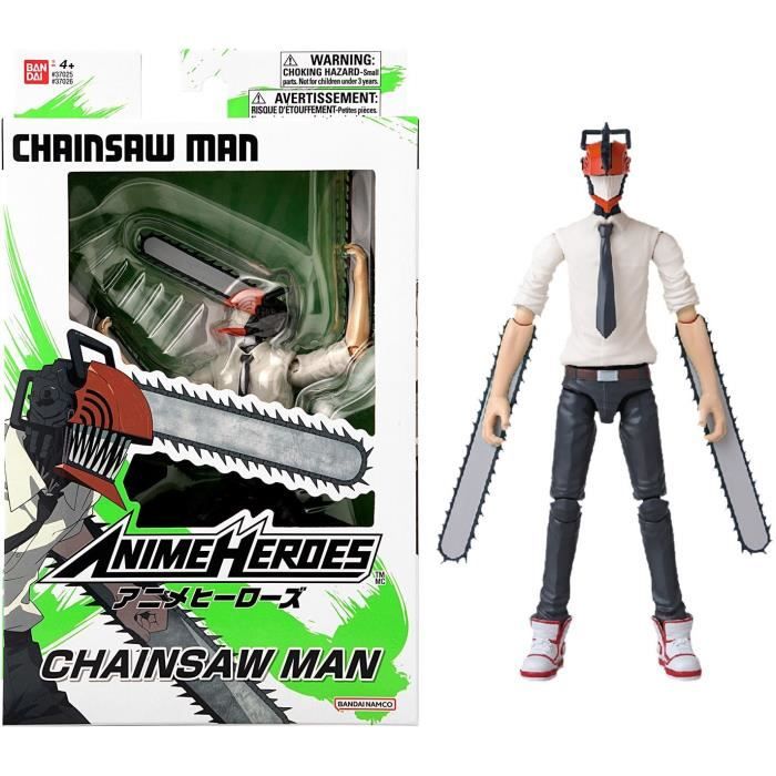 BANDAI - Anime Heroes - Chainsaw Man - Anime Heroes Figura 17 cm - Chainsaw Man - 37026