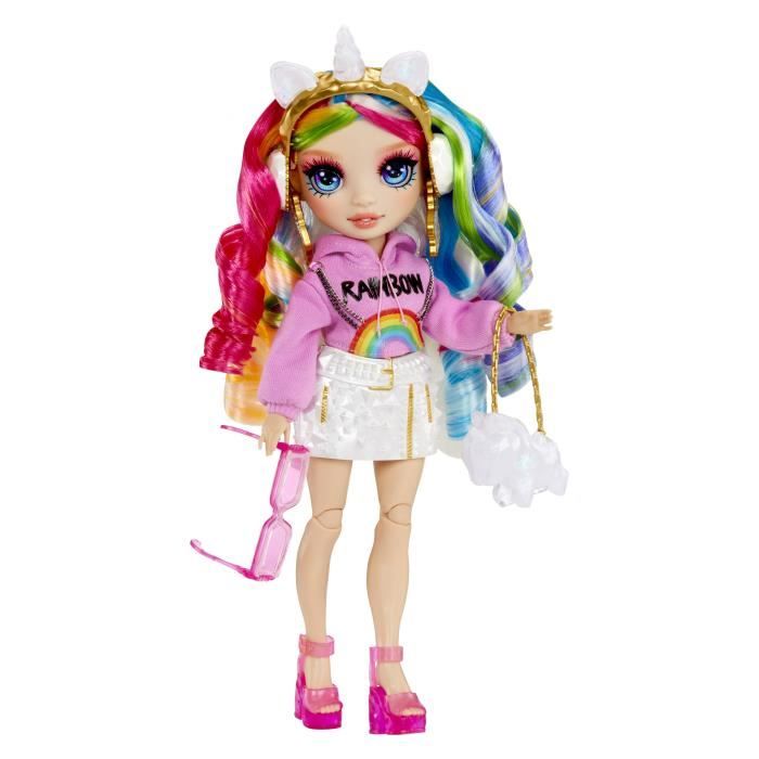 Image of Bambola manichino di cristallo alto arcobaleno 27 cm - Amaya