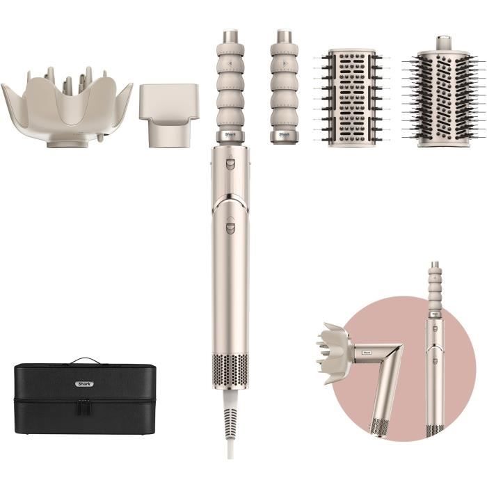 Image of Asciugacapelli e styler 2 in 1 - SHARK FLEXSTYLE - HD446SLEU - 5 accessori - Champagne - 1400 W