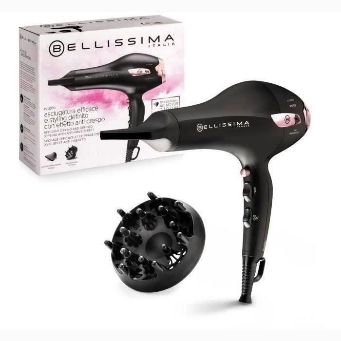 Image of Asciugacapelli - Bellissima - Professional Light Ionic P7 3000 - Concentratore + Diffusore - 3 Temperature di Asciugatura Rapida - 2100W