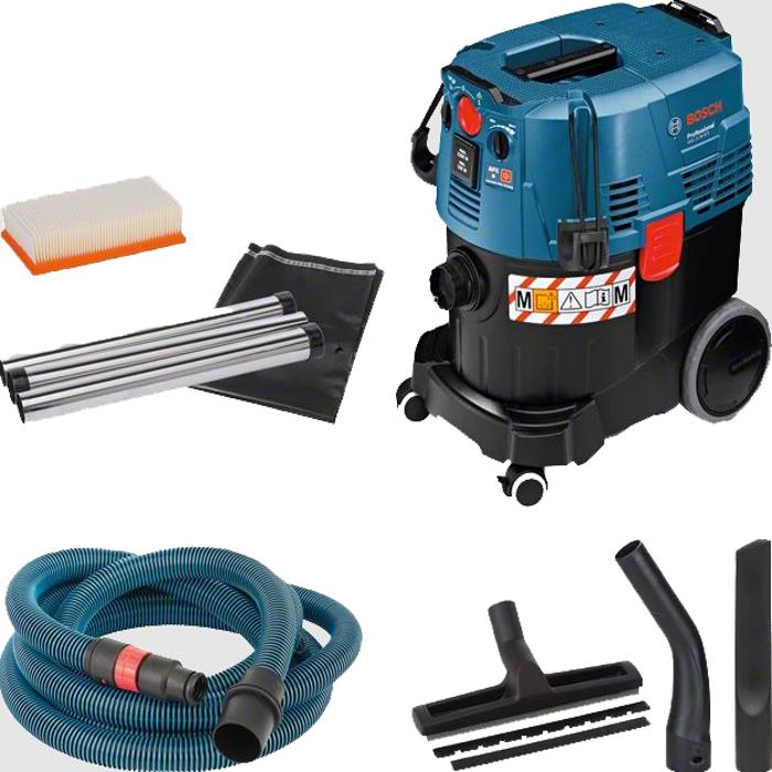 Image of Aspirapolvere per solidi e liquidi 1380W GAS 35 M AFC in scatola di cartone - BOSCH - 06019C31W0