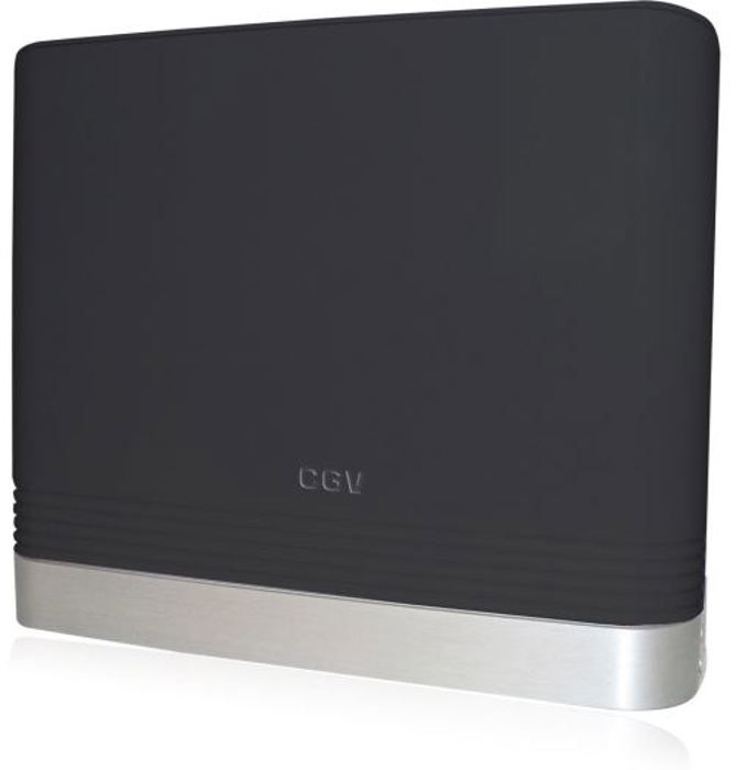 Image of Antenna TV da interno - CGV - AN REGLISSE CE rosso 700 - HD/UHD - Filtro 4G/5G - Alimentatore. 5 V