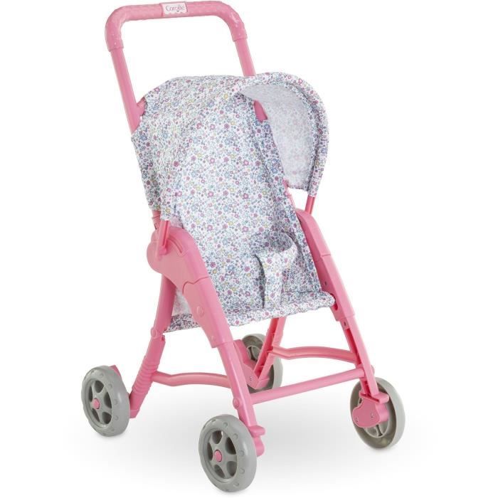 Image of Accessori per bambole - COROLLE - Passeggino floreale - per bambola da 30 cm - da 18 mesi
