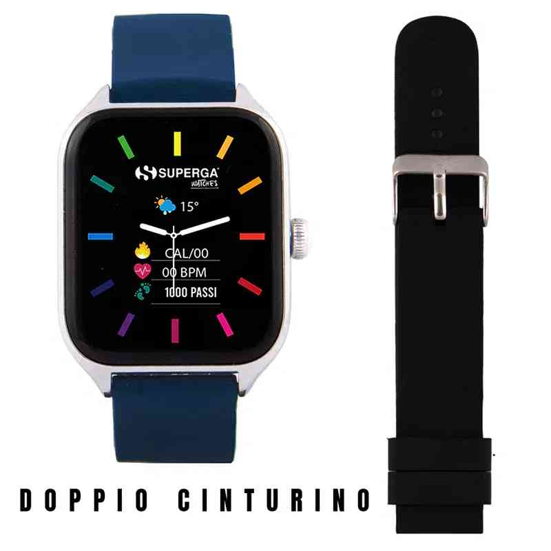 Orologio Smartwatch Superga Watch Winner - Orologio Unisex SwT-Stc010 - Cassa In Alluminio 42mm - Android/ios/apple - Bt Calling (chiamate In Vivavoc