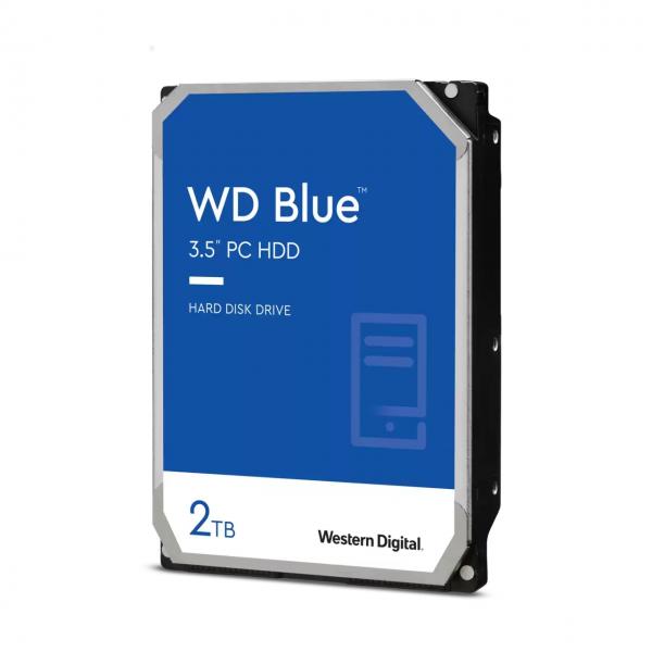 Hard Disk WD Blue WD20EZAZ - 2TB (2000 GB) - SATA3 / 600 - 7200 RPM - Buffer 256 MB Cache - Interno per desktop