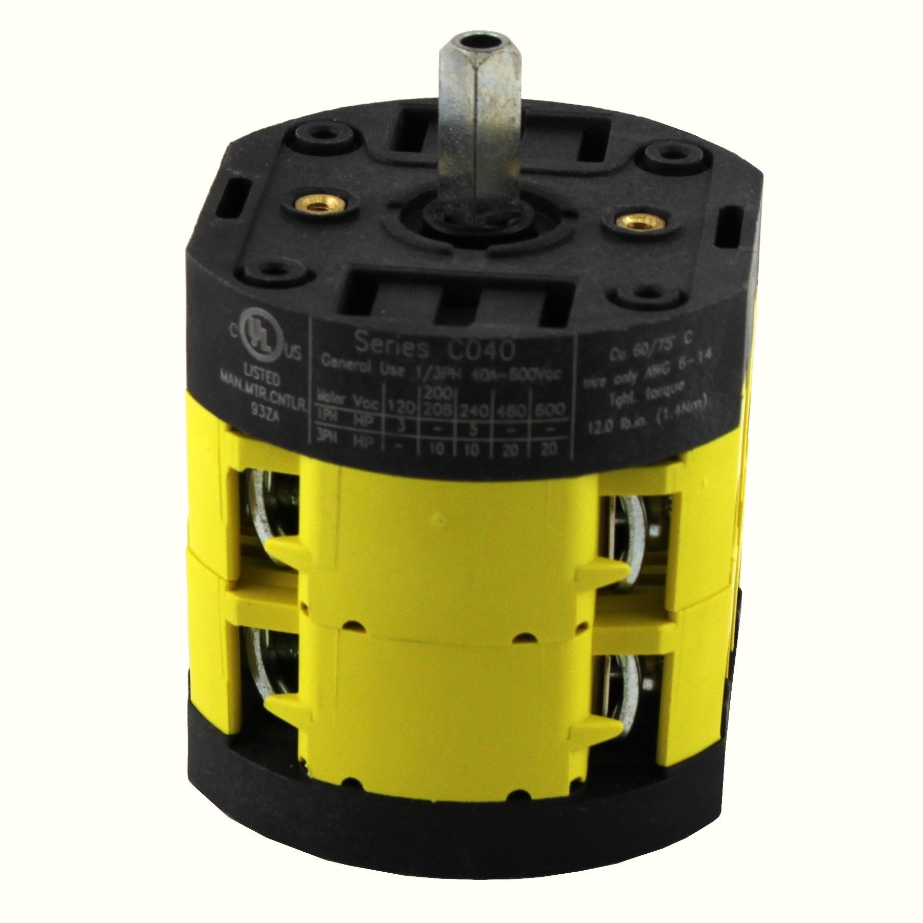 Deviatore 1-2 10:10 600V/40A 2 poli Giovenzana