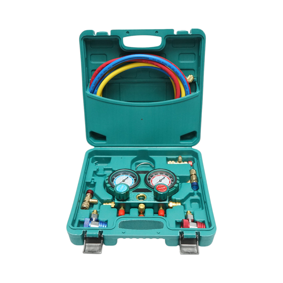 Image of Kit di controllo e ricarica dell'impianto di climatizzazione per auto, freon R12, R22, R134a, R404, R502