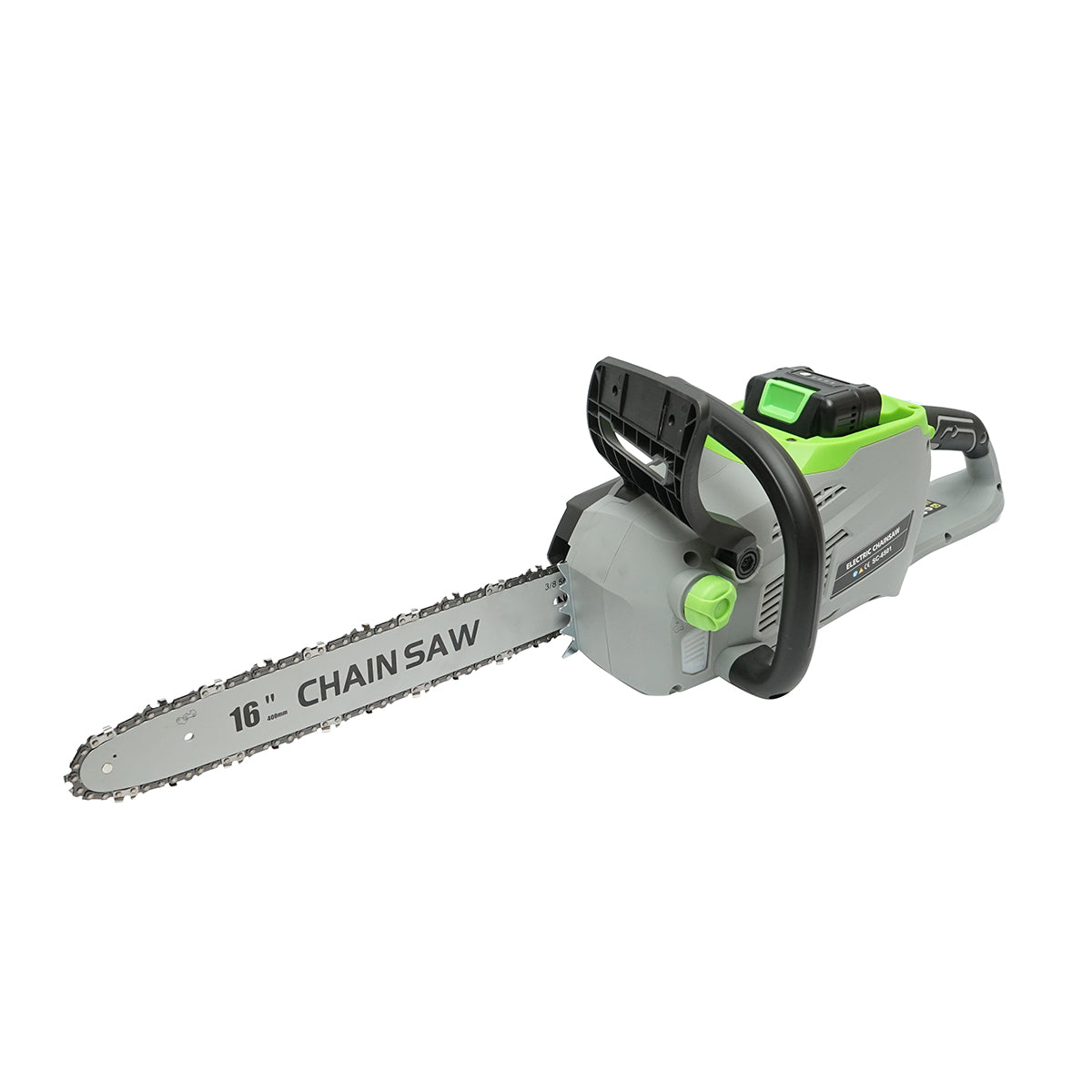 Sega elettrica 1440W con batteria 40V/2Ah, lama 400mm (16 pollici), 11000 giri/min