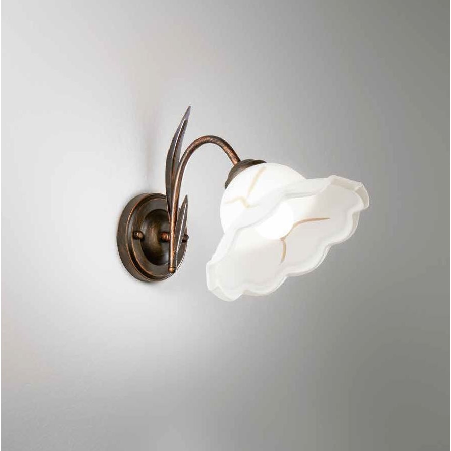 APPLIQUE BYRON E27 H29CM RUGGINE.