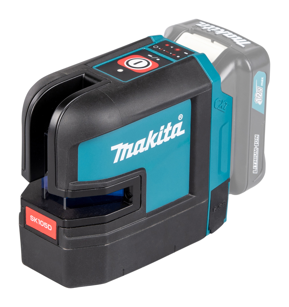 Makita SK105DZ – Livella Laser a Linee Incrociate 12V CXT® (Raggio Rosso, Solo Corpo)