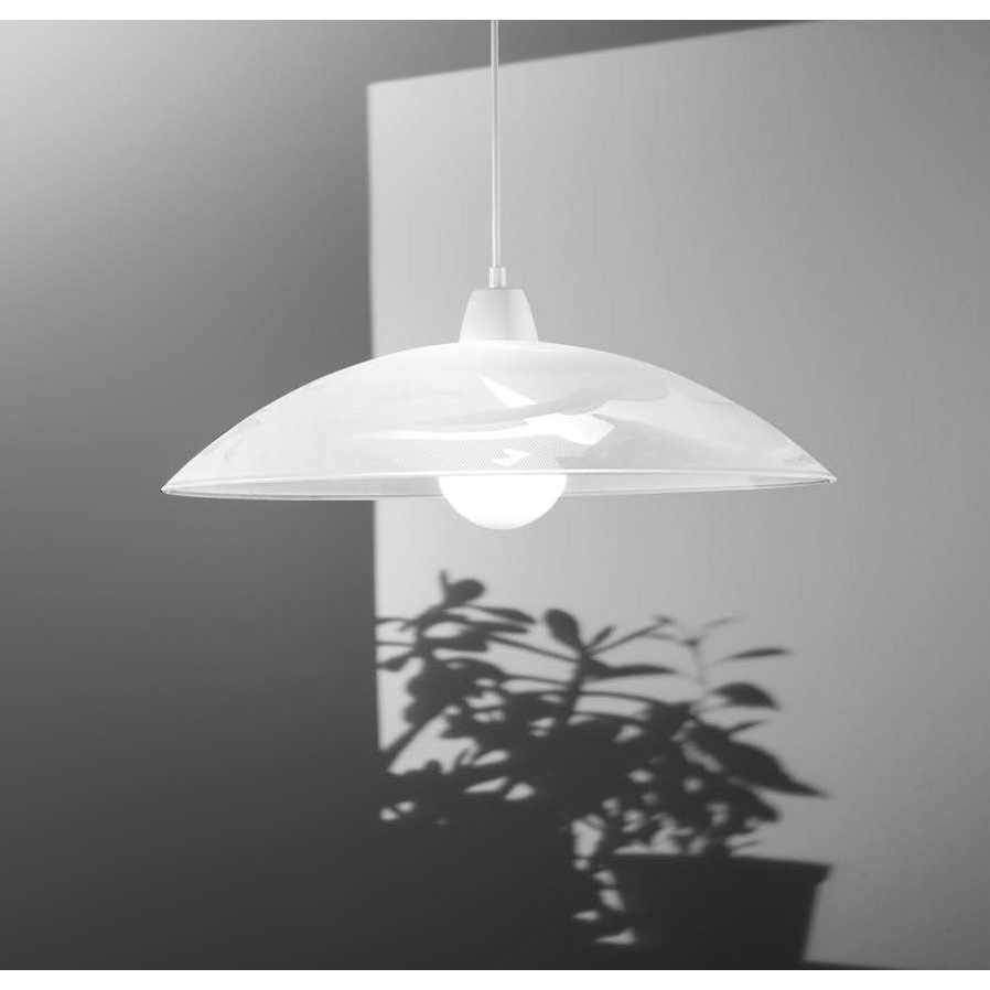 LAMPADARIO ALABASTRO E27 D.48XH120CM BIANCO.