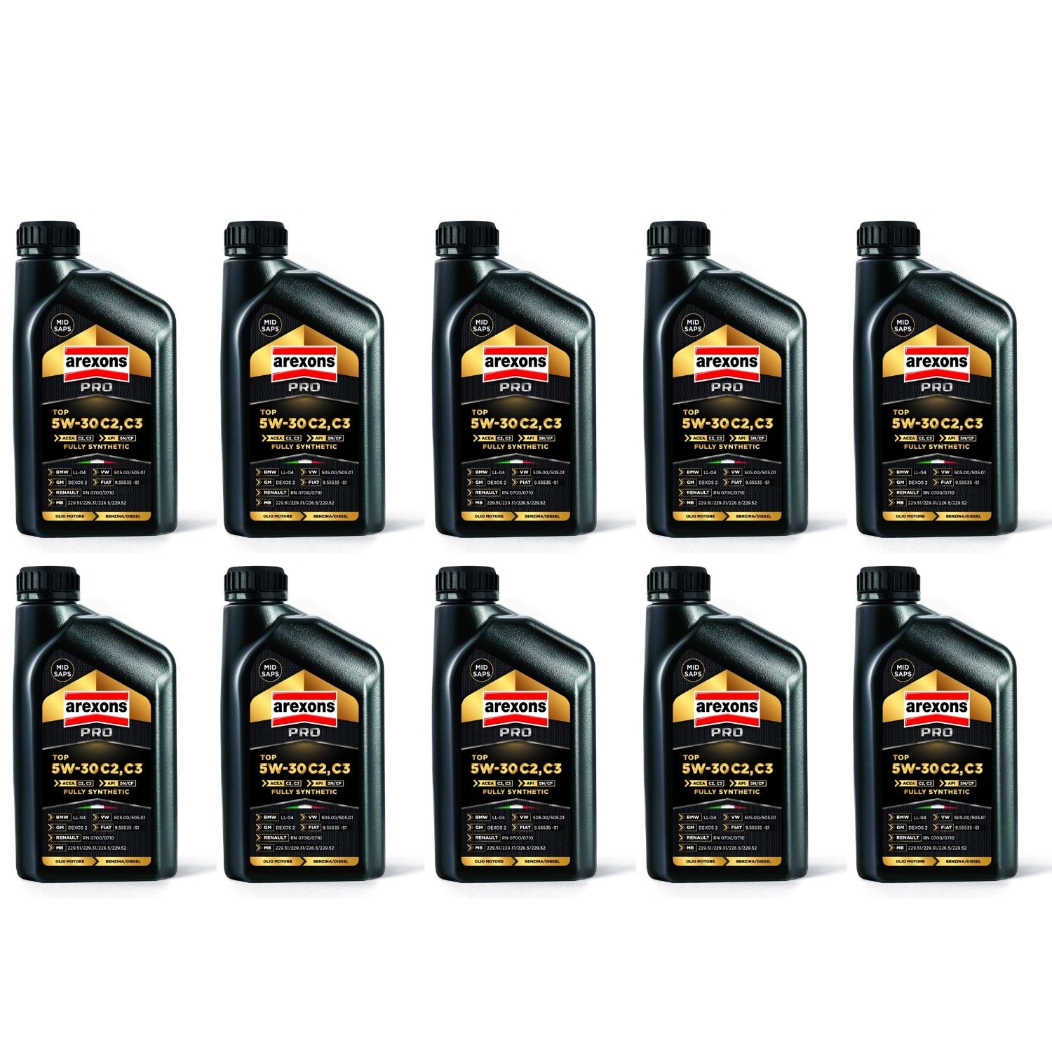 Arexons Olio Auto Pro 5w-30 C2/c3 Benzina/diesel Low Sap
