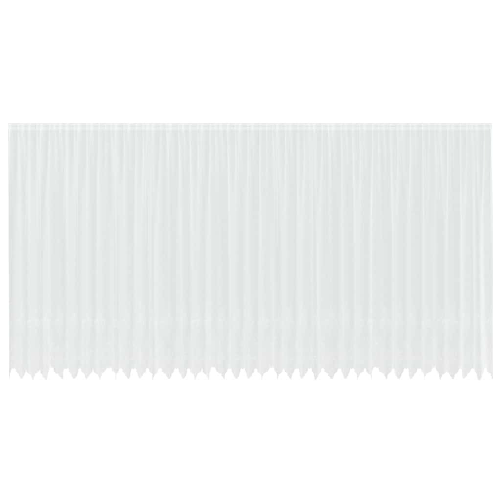 vidaXL Tende con tende Bianco 500x100cm Poliestere