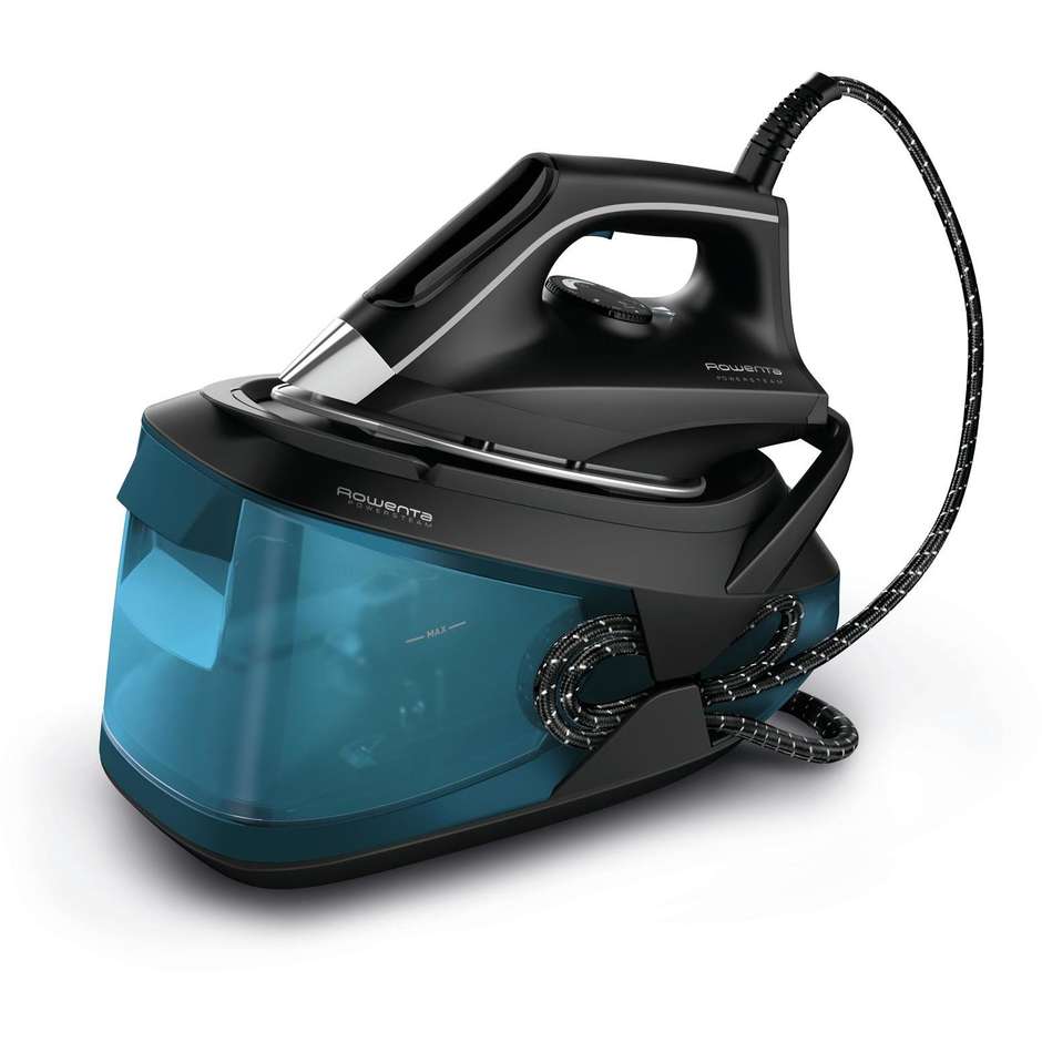Rowenta VR8317 Ferro da Stiro con Caldaia Capacit&agrave; 1,7 Lt Potenza 2200w Colore Blu e Nero