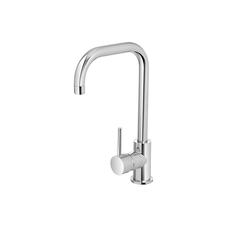 MISCELATORE LAVELLO CANNA SVEDESE CROMO KITCHEN.