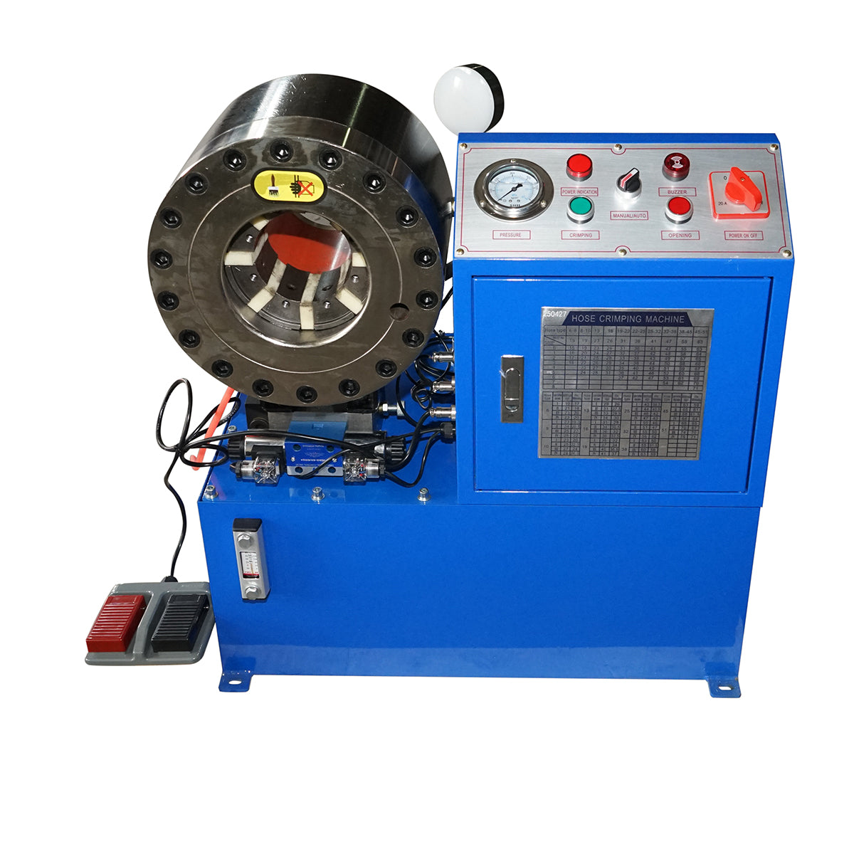 Image of Pressatubi oleodinamici Pressa per crimpare tubi oleodinamici alta pressione per tubi 6-51mm 380V 3kW con cambio rapido Breckner Germany