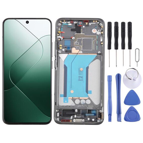 Pour Xiaomi 14 23127PN0CG AMOLED cadre d'origine Xiaomi reconditionné (noir)