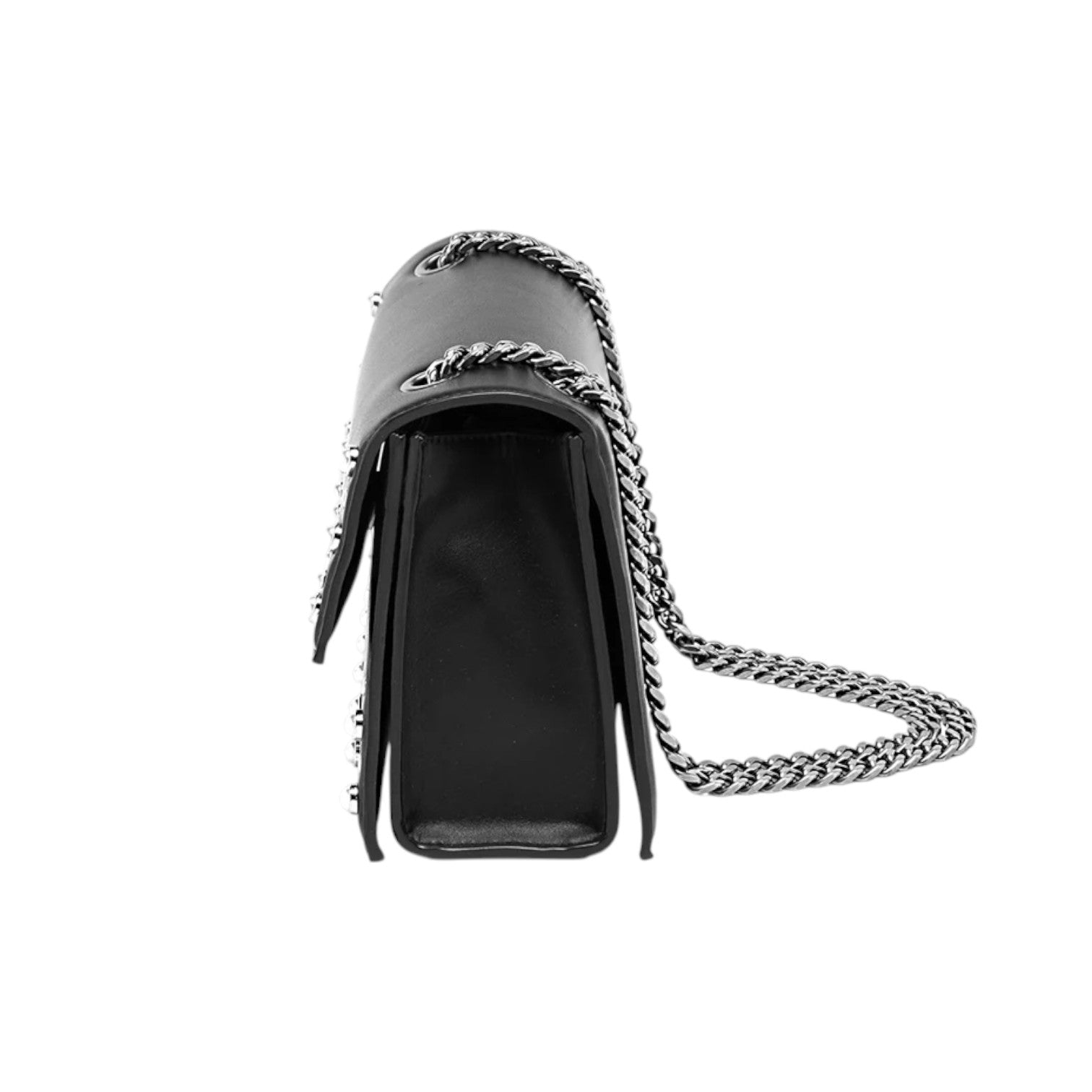 Cult Borsa a Tracolla Donna Gwen Pearl in Ecopelle Nera