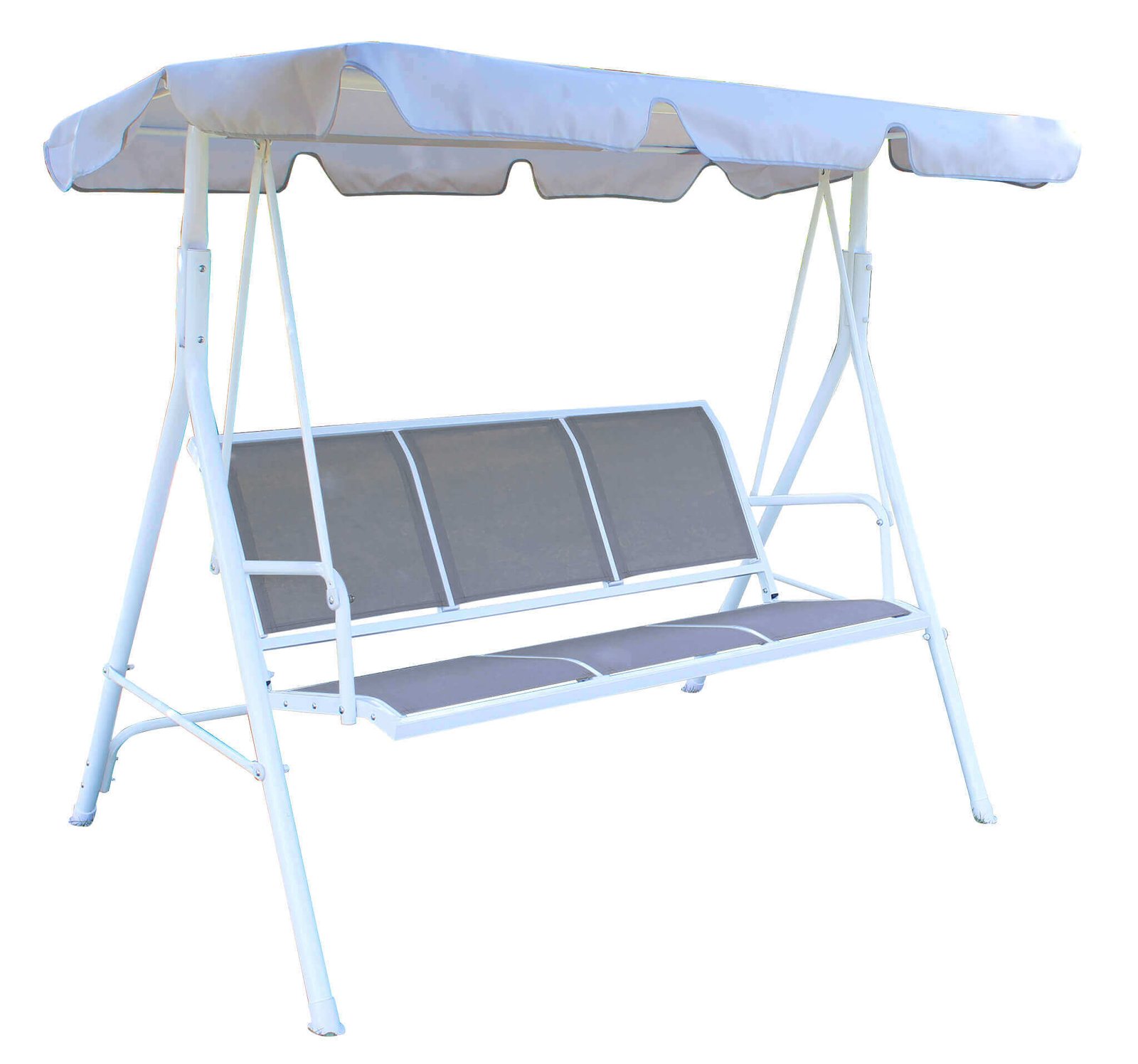 Dondolo da Giardino in Acciaio Textilene cm 175x112x155 - KIEFER