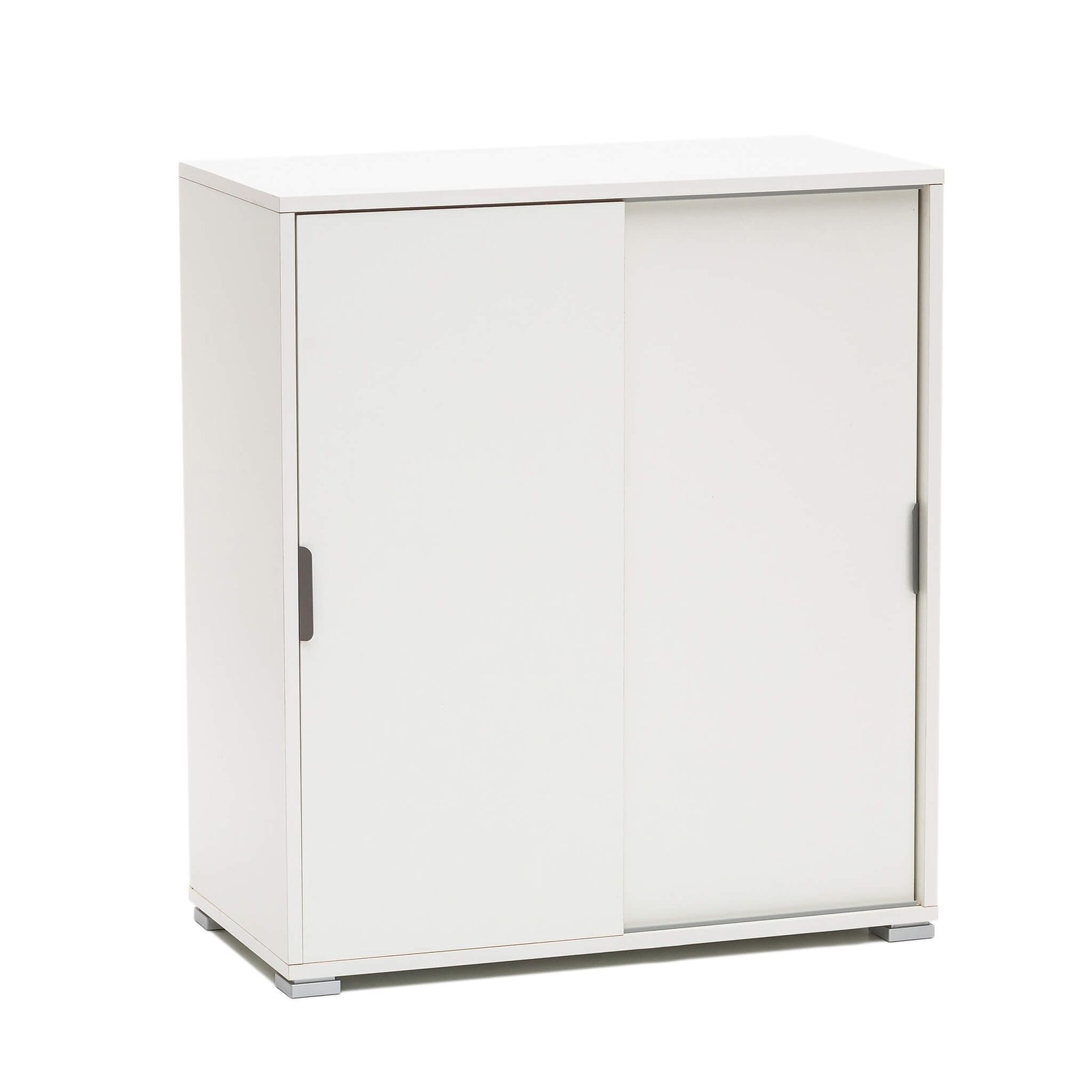 Armadietto da Bagno con 2 ante in Legno Composito cm 75x38x85 - KODEY Colore: Bianco