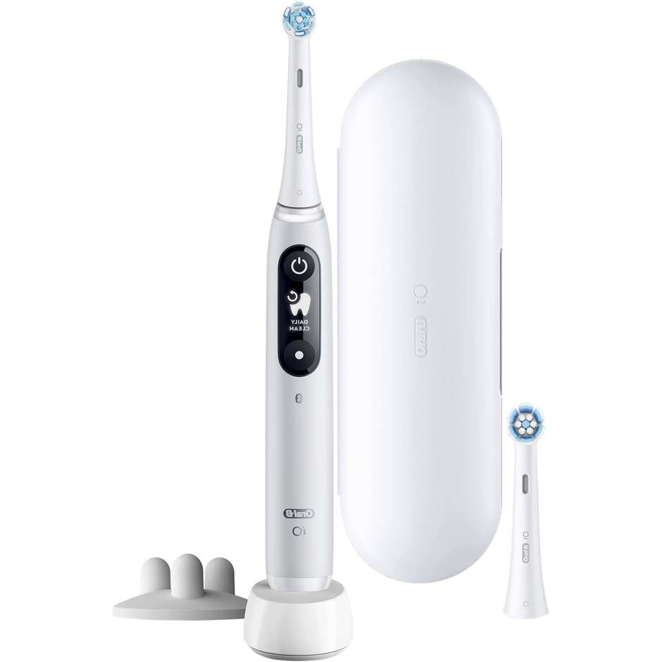 Oral-B IO6 Spazzolino Elettrico Ricaricabile 1 Testina + Custodia da viaggio colore bianco