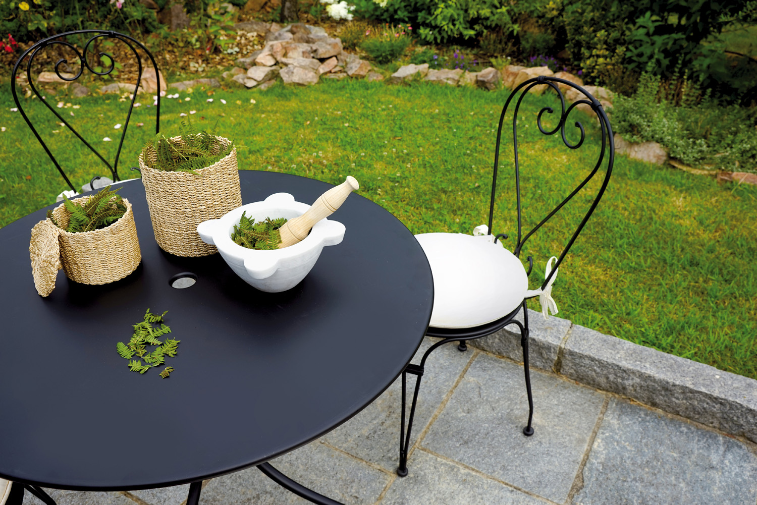 Tavolo Baveno Ø90 Cm - Ferro Nero 1 Pz