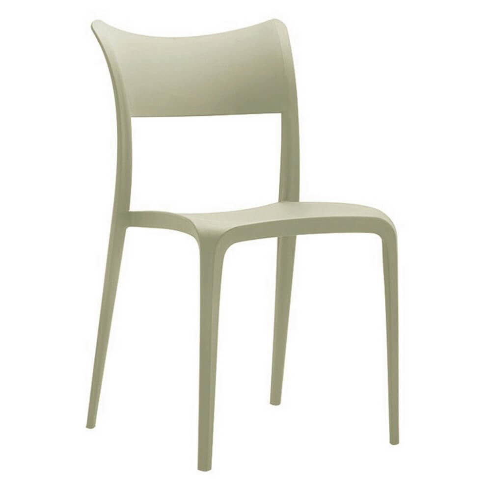 Set di 4 sedie impilabili in polipropilene moderne - LIVRA Colore: Verde Chiaro