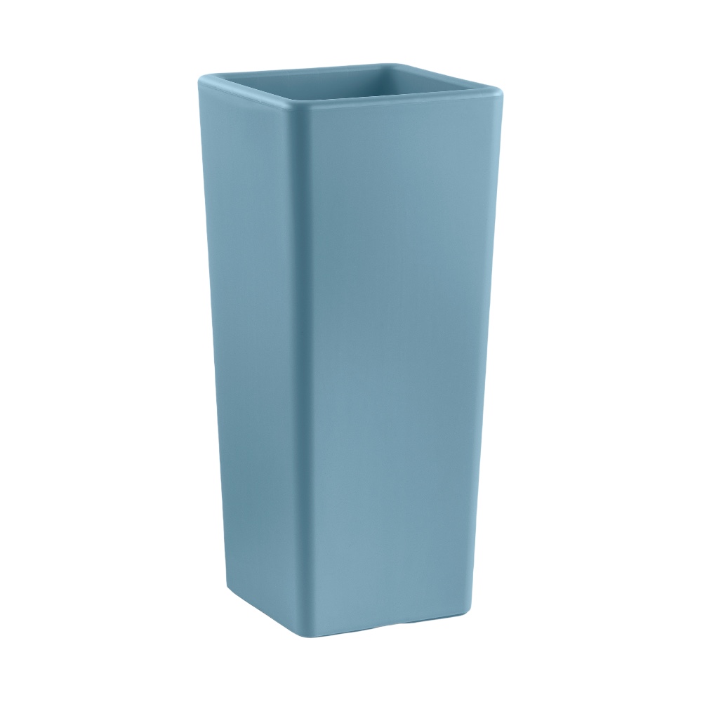 VASO FIORIERA QUADRATO IN PLS ALTO 85 CM VARI COLORI cache-pot "CLOU" Veca Color: AZZURRO PROVENZA