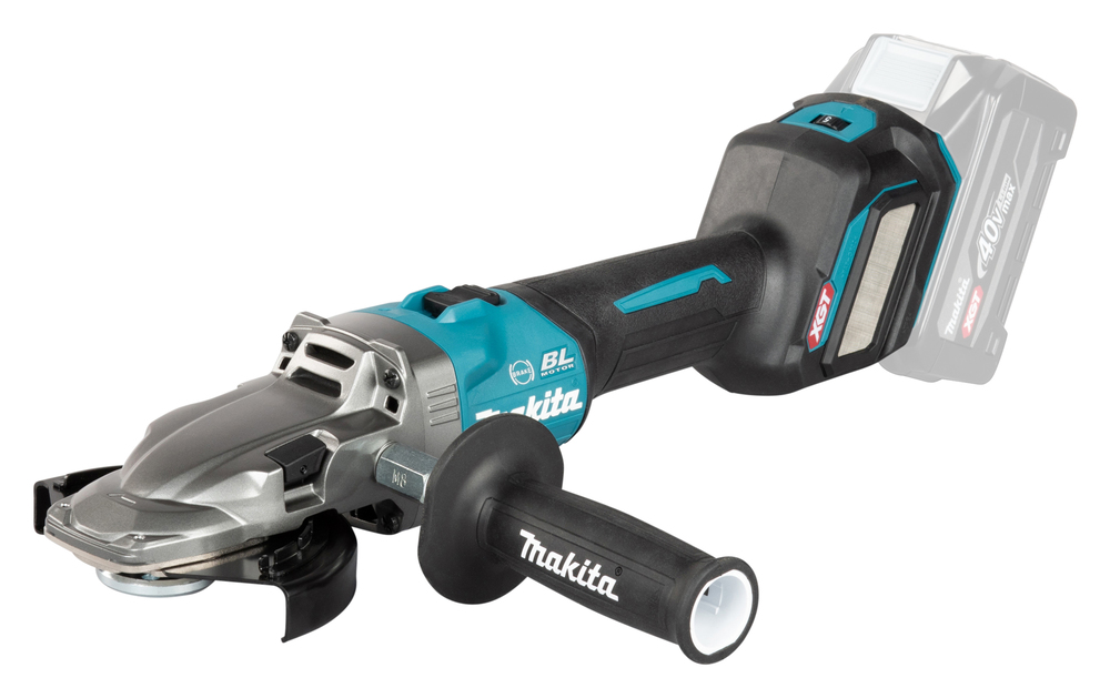 Makita GA055GZ01 40Vmax XGT Smerigliatrice Angolare Testa Piatta 125 mm, 39° Solo Corpo