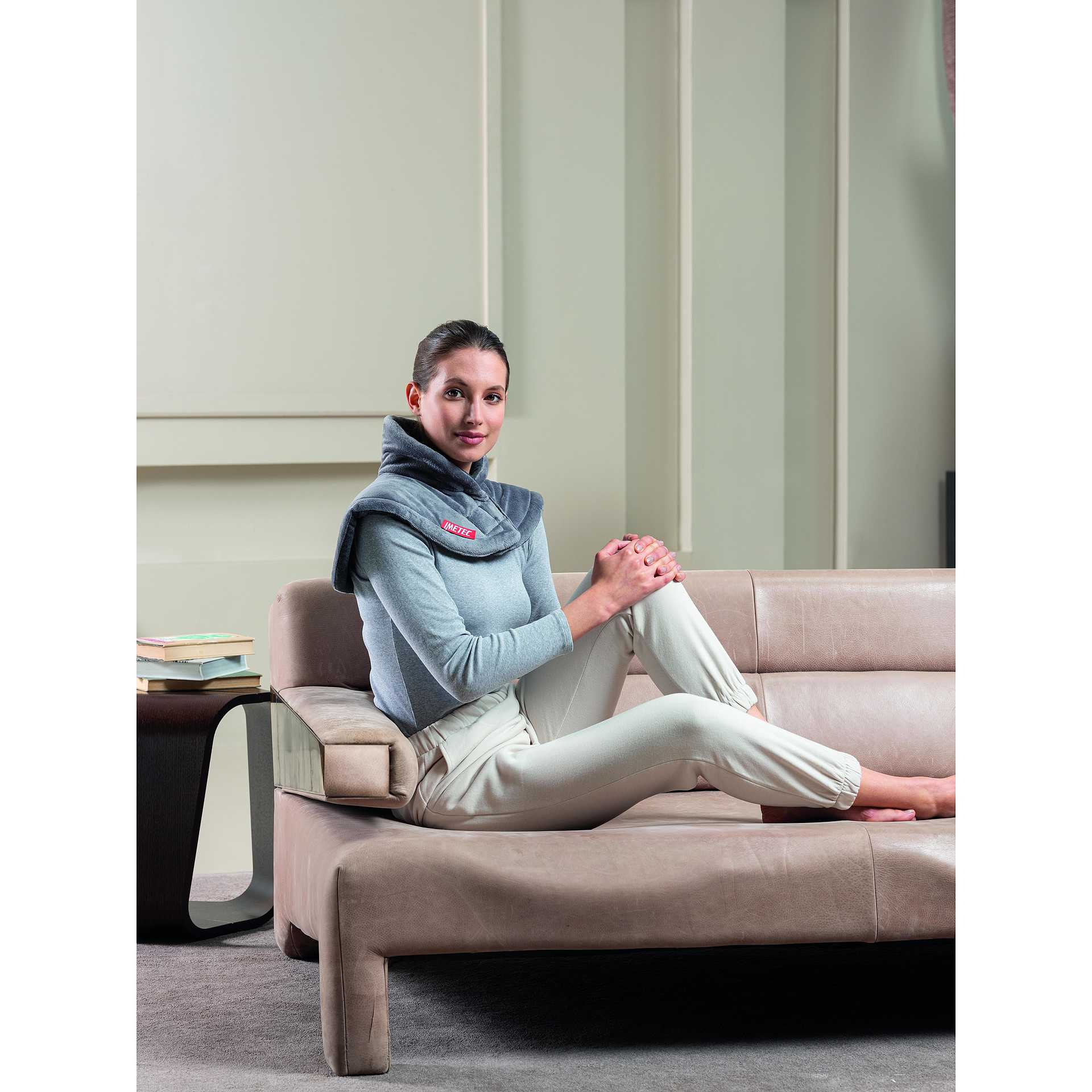 Imetec 16787 Termoforo per Spalle e Collo 5 Temperature colore grigio