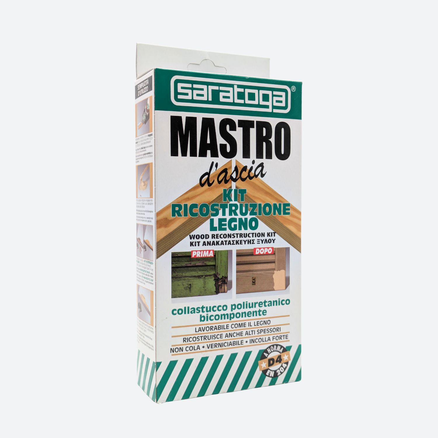 Saratoga Mastro d'ascia Kit Ricostruzione Legno speciale collante bicomponente