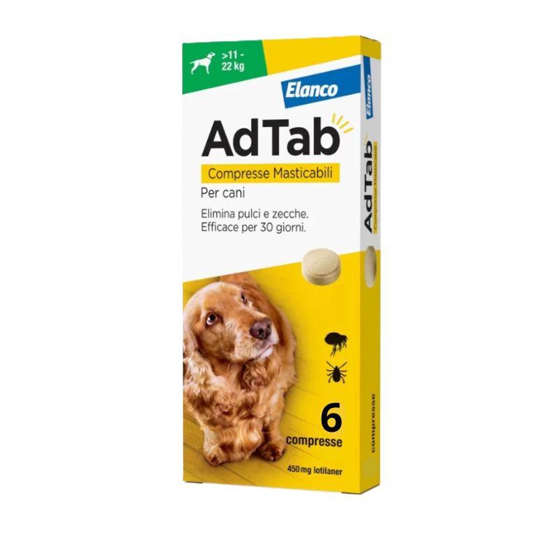 Adtab 6 compresse masticabili per cane 11 - 22kg