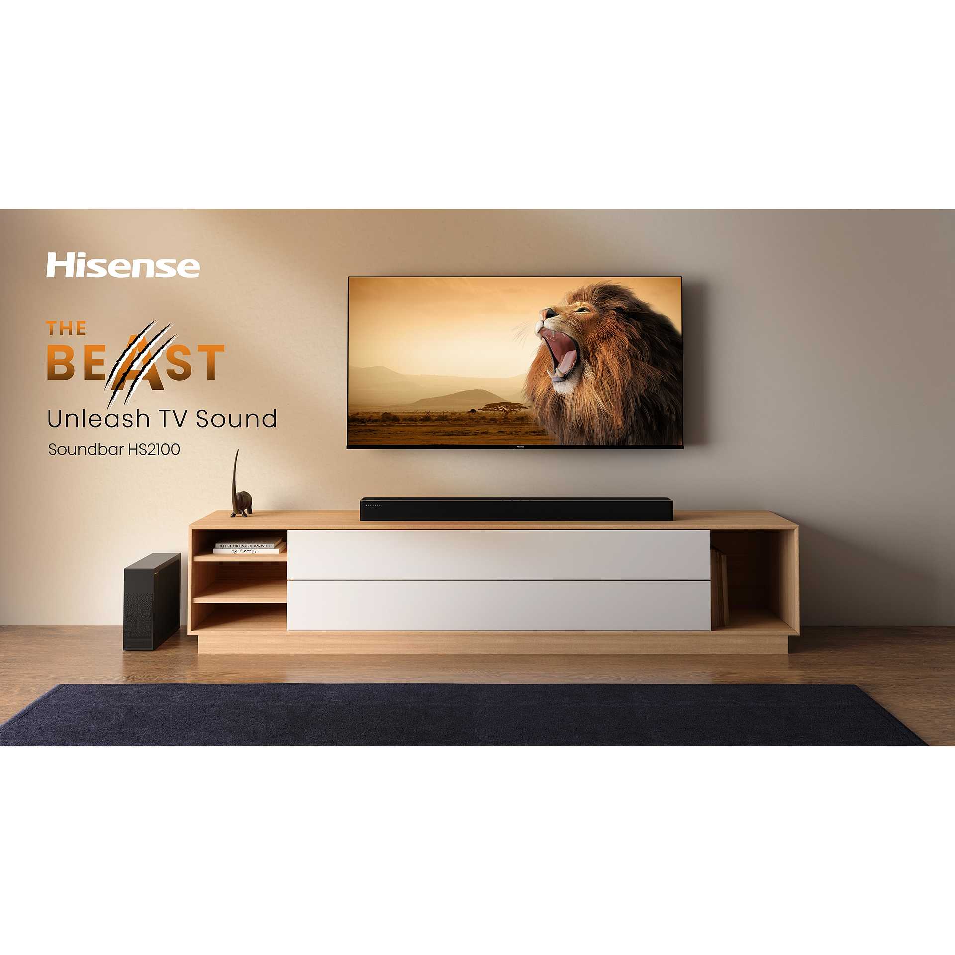 Hisense HS2100 Altoparlante Soundbar Bluetooth Potenza 240 W Colore Nero