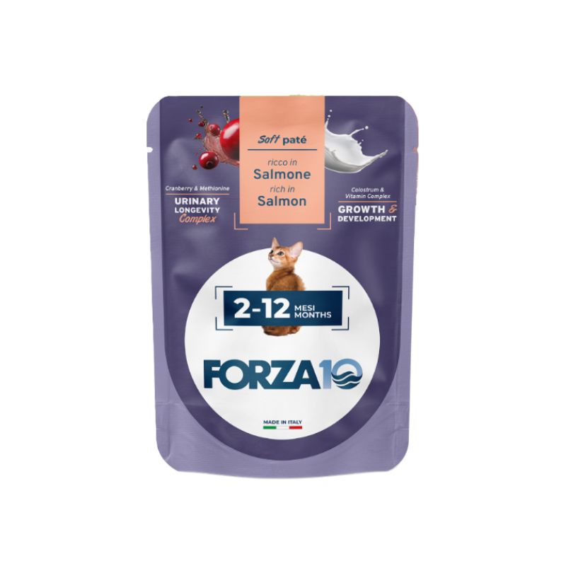 Forza 10 kitten soft pat&eacute; salmone 80gr