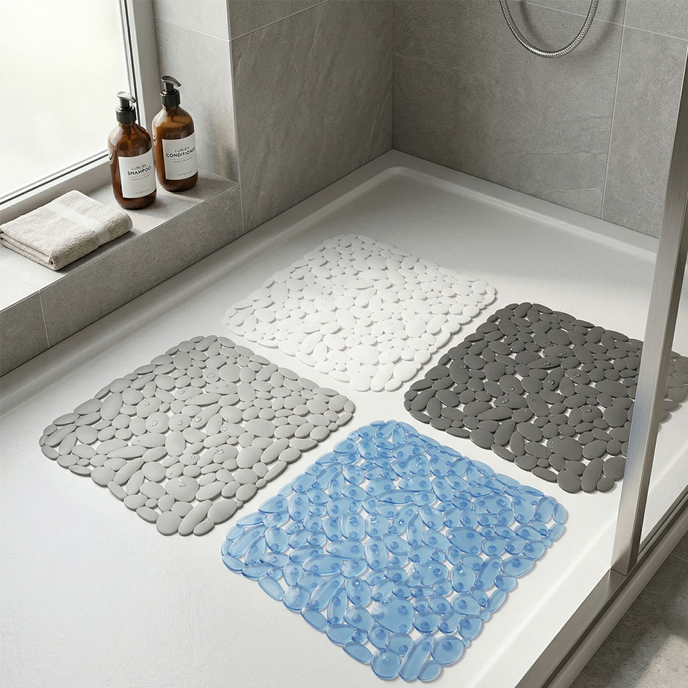 Tappeto bagno antiscivolo con ventose tappetino quadrato per piatto doccia casa