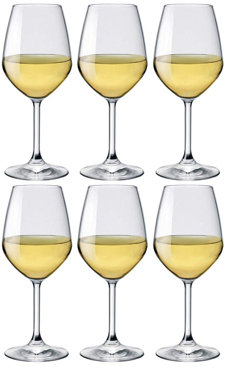 Bormioli Rocco Confezione 6 Calici Vino Bianco Divino in Vetro cl44,5