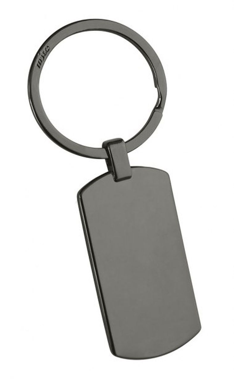 Porte-clés rectangle bruni