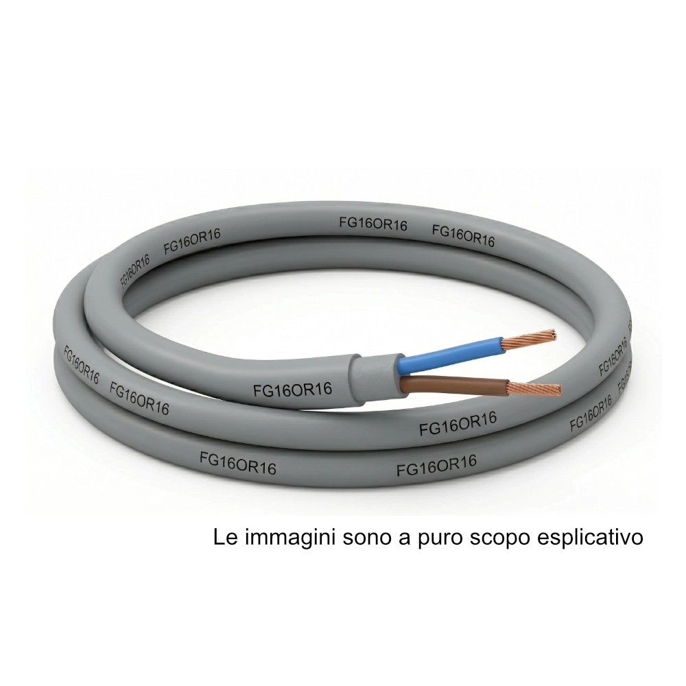 Cavo Multipolare FG16OR16 2X10 Mmq Conduttori Flessibili Grigio
