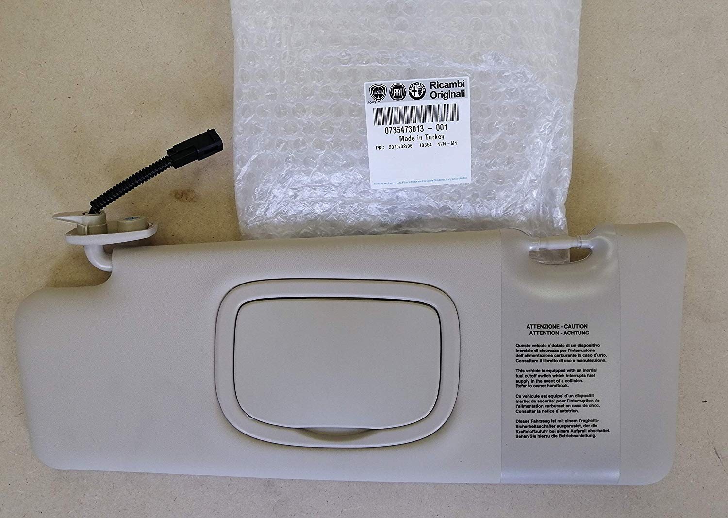 Visiera parasole sinistra Originale Lancia Delta dal 2011 al 2014 735473013